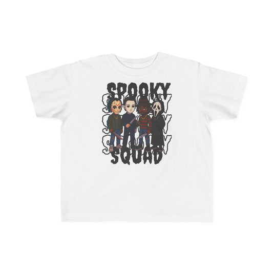 Toddler Spooky Squad Tee - Cute Halloween Shirt, Kids' Costume Top, Trick or Treat Shirt, Fun Ghost Tee, Fall Celebration Shirt