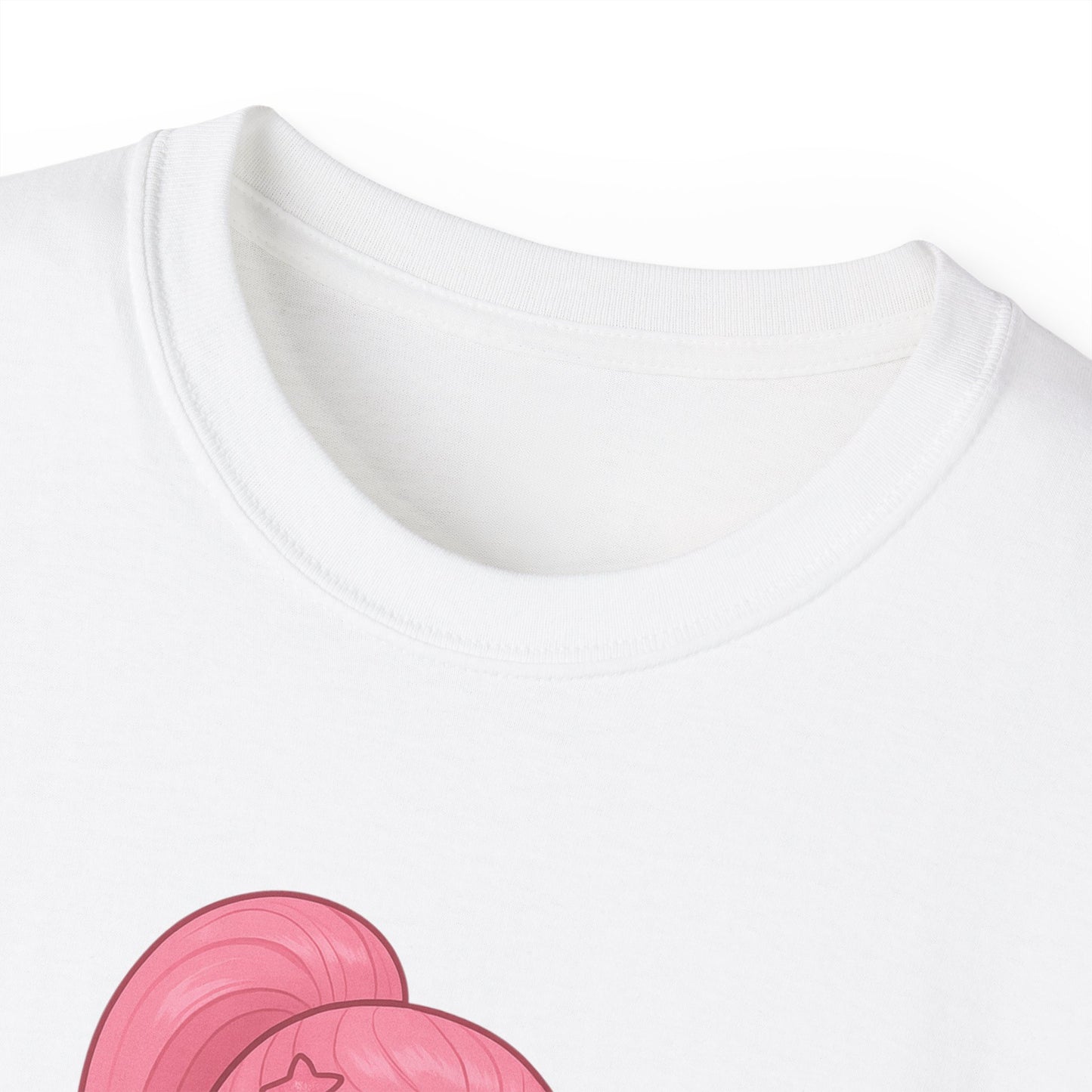 Cute Pink Cartoon Tee, Fun Graphic T-Shirt, Gift for Tween Girls, Summer Fashion, Casual Wear, Birthday Gift, Kawaii Style