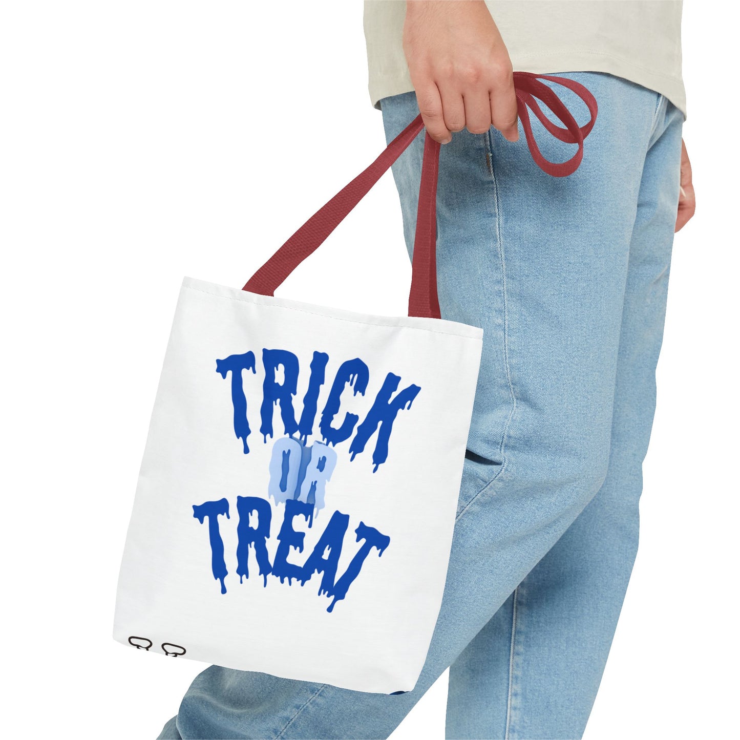 Halloween-Themed Tote Bag, Trick or Treat Accessory, Spooky Skeletons and Pumpkins, Perfect for Autumn Celebrations, Eco-Friendly Gift