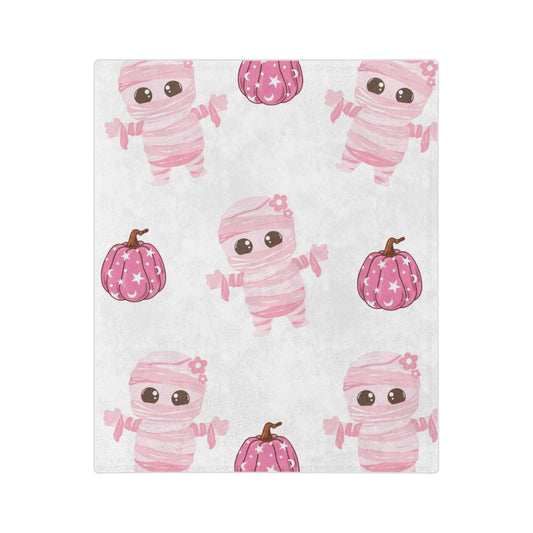 Adorable Mummy Blanket - Cozy Gift for Fall, Halloween, Baby Showers, Kids' Rooms, and Nursery Decor