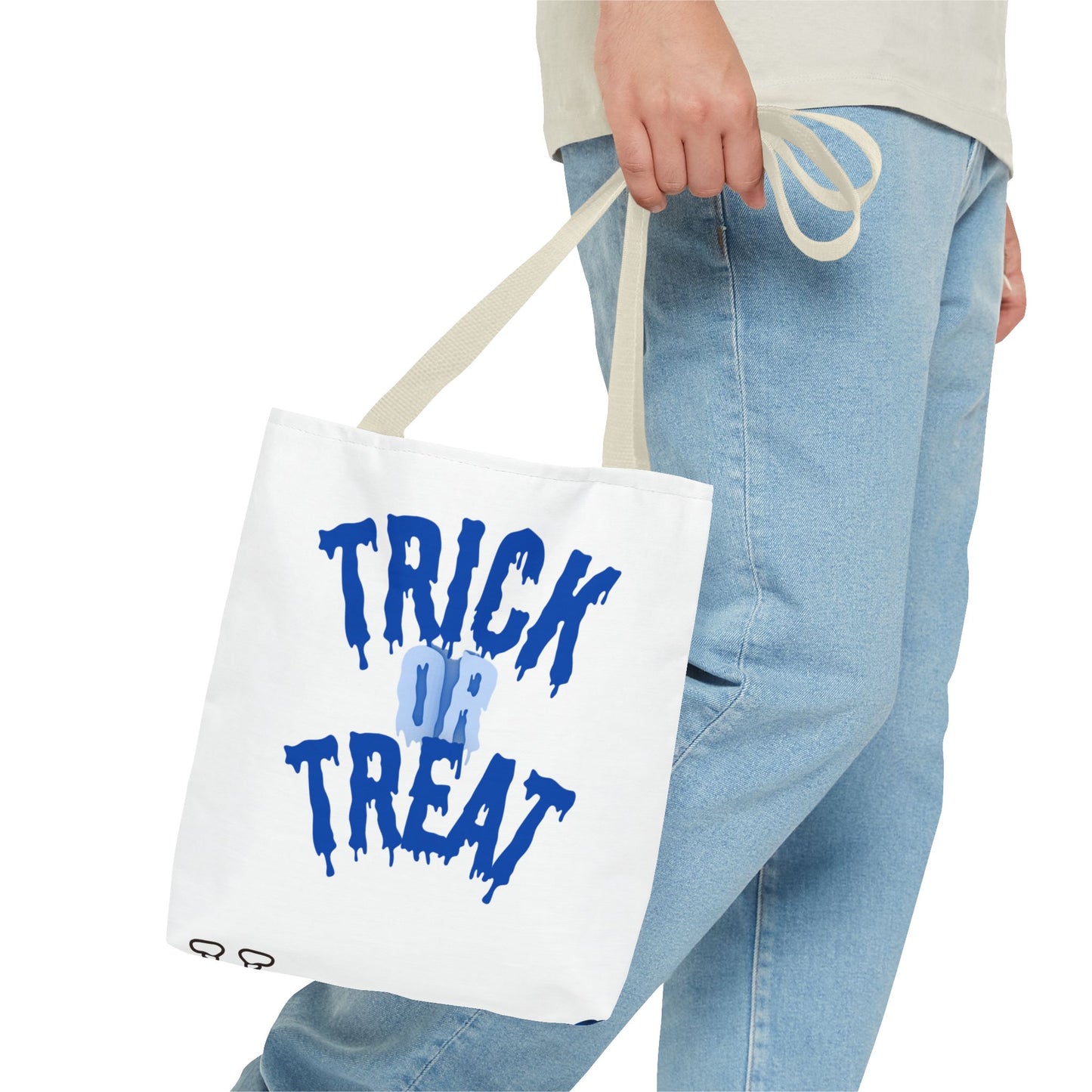 Halloween-Themed Tote Bag, Trick or Treat Accessory, Spooky Skeletons and Pumpkins, Perfect for Autumn Celebrations, Eco-Friendly Gift