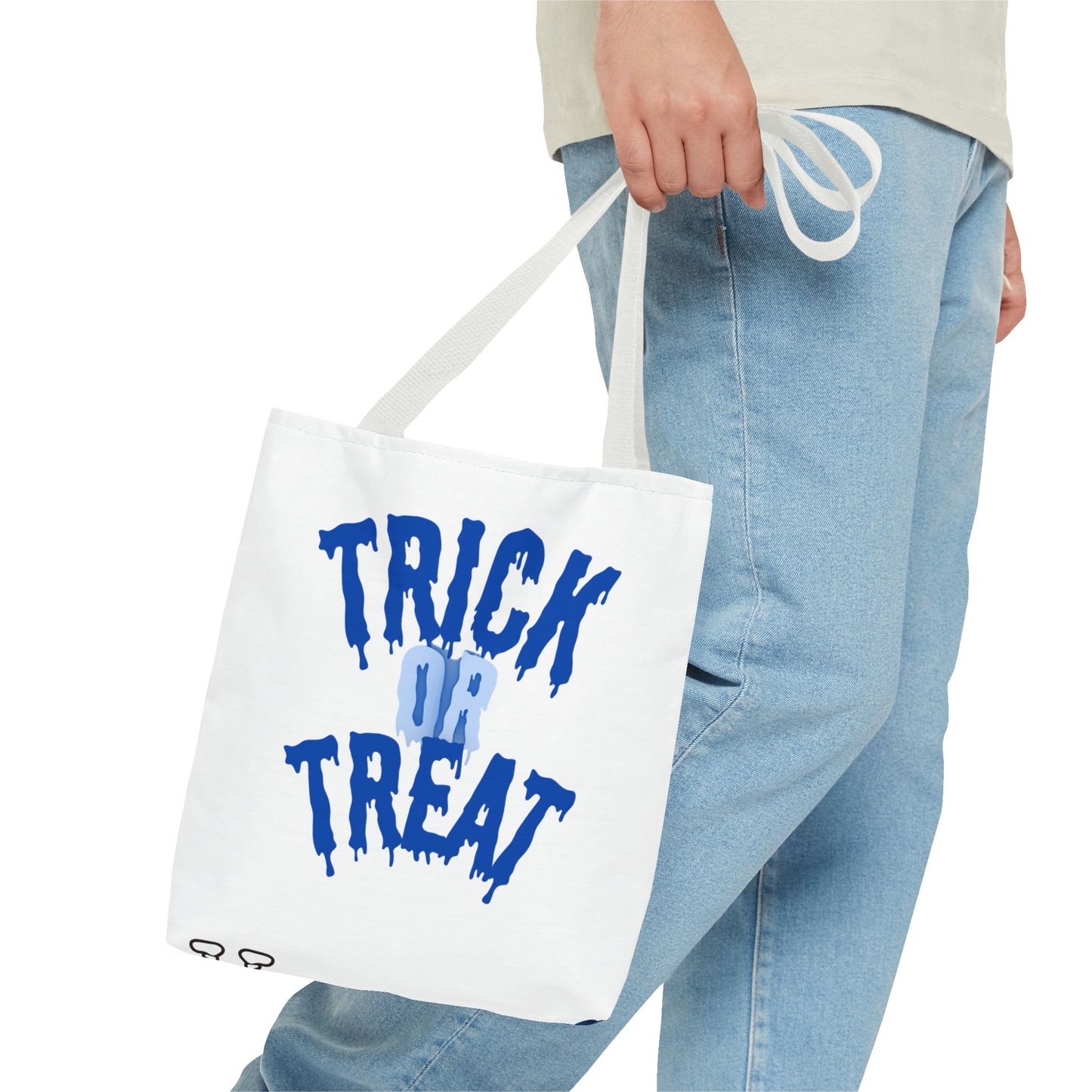 Halloween-Themed Tote Bag, Trick or Treat Accessory, Spooky Skeletons and Pumpkins, Perfect for Autumn Celebrations, Eco-Friendly Gift