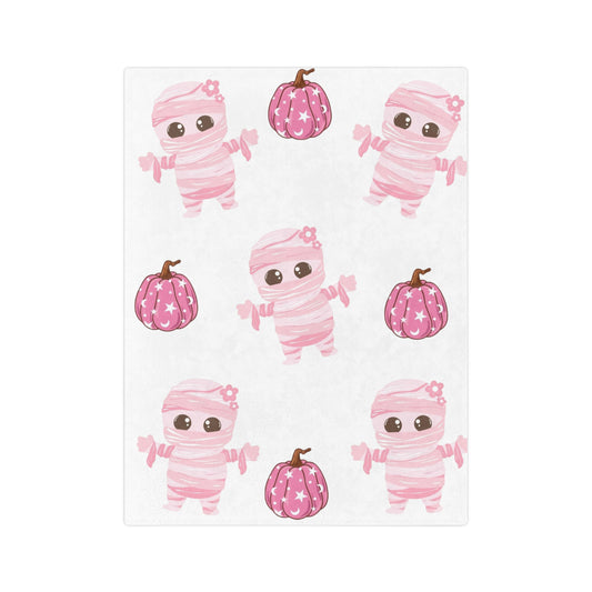 Adorable Mummy Blanket - Cozy Gift for Fall, Halloween, Baby Showers, Kids' Rooms, and Nursery Decor