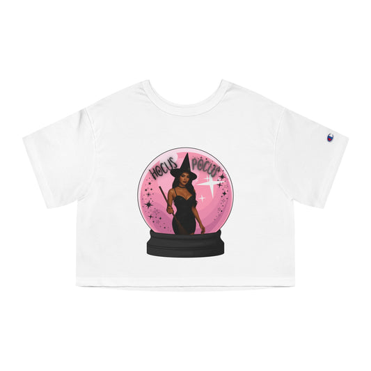 Hocus Pocus Cropped Tee, Vintage Witch Shirt, Halloween T-Shirt, Spooky Crop Top, Retro Witchy Apparel, Gift for Halloween Lovers